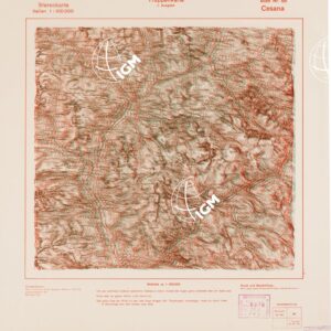 TRUPPENKARTE - STEREOKARTE - (CARTA STEREOSCOPICA PER USO MILITARE) - Foglio 66 - Cesana