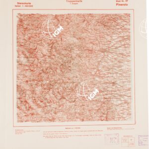 TRUPPENKARTE - STEREOKARTE - (CARTA STEREOSCOPICA PER USO MILITARE) - Foglio 67 - Pinerolo