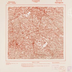 TRUPPENKARTE - STEREOKARTE - (CARTA STEREOSCOPICA PER USO MILITARE) - Foglio 68 - Carmagnola