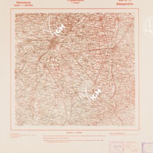 TRUPPENKARTE - STEREOKARTE - (CARTA STEREOSCOPICA PER USO MILITARE) - Foglio 70 - Alessandria