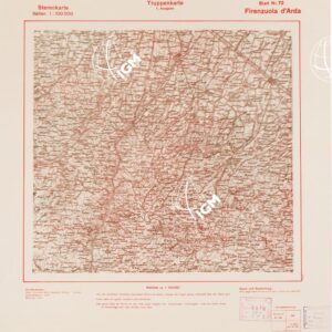 TRUPPENKARTE - STEREOKARTE - (CARTA STEREOSCOPICA PER USO MILITARE) - Foglio 72 - Firenzuola d'Arda