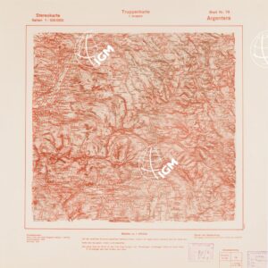 TRUPPENKARTE - STEREOKARTE - (CARTA STEREOSCOPICA PER USO MILITARE) - Foglio 78 - Argentera