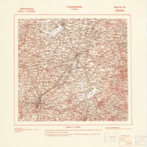 TRUPPENKARTE - STEREOKARTE - (CARTA STEREOSCOPICA PER USO MILITARE) - Foglio 80 - Cuneo