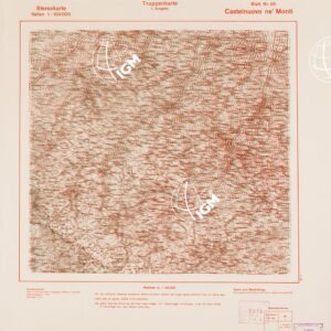 TRUPPENKARTE - STEREOKARTE - (CARTA STEREOSCOPICA PER USO MILITARE) - Foglio 85 - Castelnuovo né Monti