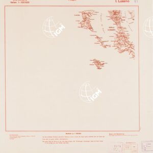 TRUPPENKARTE - STEREOKARTE - (CARTA STEREOSCOPICA PER USO MILITARE) - Foglio 89 - I. Lussino