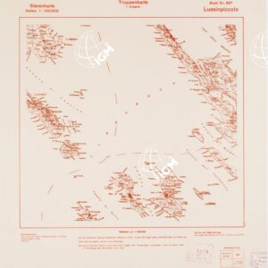 TRUPPENKARTE - STEREOKARTE - (CARTA STEREOSCOPICA PER USO MILITARE) - Foglio 89B - Lussinpiccolo