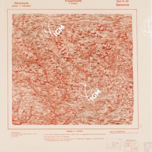 TRUPPENKARTE - STEREOKARTE - (CARTA STEREOSCOPICA PER USO MILITARE) - Foglio 90 - Demonte