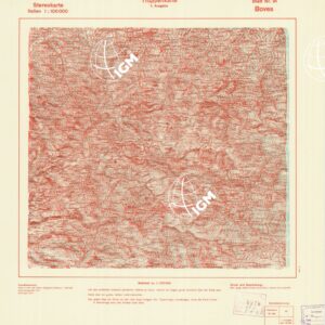 TRUPPENKARTE - STEREOKARTE - (CARTA STEREOSCOPICA PER USO MILITARE) - Foglio 91 - Boves