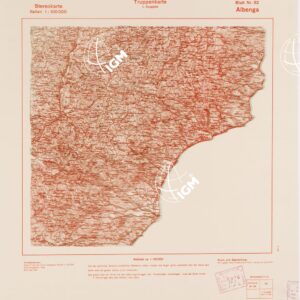 TRUPPENKARTE - STEREOKARTE - (CARTA STEREOSCOPICA PER USO MILITARE) - Foglio 92 - Albenga