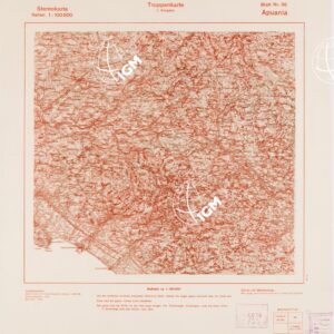 TRUPPENKARTE - STEREOKARTE - (CARTA STEREOSCOPICA PER USO MILITARE) - Foglio 96 - Apuania