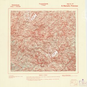 TRUPPENKARTE - STEREOKARTE - (CARTA STEREOSCOPICA PER USO MILITARE) - Foglio 97 - S. Marcello Pistoiese