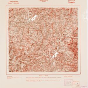 TRUPPENKARTE - STEREOKARTE - (CARTA STEREOSCOPICA PER USO MILITARE) - Foglio 98 - Vergato