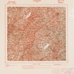 TRUPPENKARTE - STEREOKARTE - (CARTA STEREOSCOPICA PER USO MILITARE) - Foglio 99 - Faenza