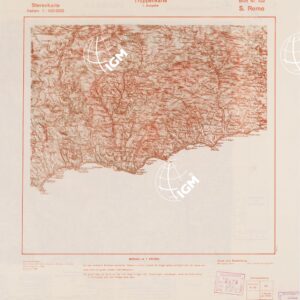 TRUPPENKARTE - STEREOKARTE - (CARTA STEREOSCOPICA PER USO MILITARE) - Foglio 102 - S. Remo