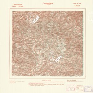 TRUPPENKARTE - STEREOKARTE - (CARTA STEREOSCOPICA PER USO MILITARE) - Foglio 105 - Lucca