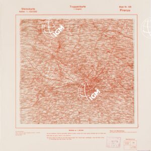 TRUPPENKARTE - STEREOKARTE - (CARTA STEREOSCOPICA PER USO MILITARE) - Foglio 106 - Firenze