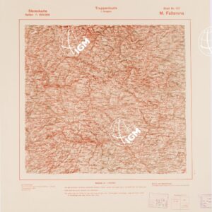 TRUPPENKARTE - STEREOKARTE - (CARTA STEREOSCOPICA PER USO MILITARE) - Foglio 107 - M. Falterona