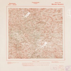 TRUPPENKARTE - STEREOKARTE - (CARTA STEREOSCOPICA PER USO MILITARE) - Foglio 108 - Mercato Saraceno