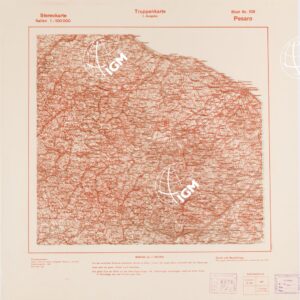 TRUPPENKARTE - STEREOKARTE - (CARTA STEREOSCOPICA PER USO MILITARE) - Foglio 109 - Pesaro