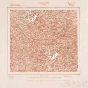 TRUPPENKARTE - STEREOKARTE - (CARTA STEREOSCOPICA PER USO MILITARE) - Foglio 114 - Arezzo