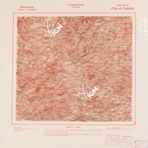 TRUPPENKARTE - STEREOKARTE - (CARTA STEREOSCOPICA PER USO MILITARE) - Foglio 115 - Città di Castello