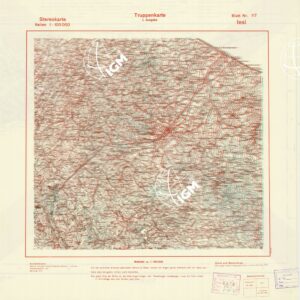 TRUPPENKARTE - STEREOKARTE - (CARTA STEREOSCOPICA PER USO MILITARE) - Foglio 117 - Iesi