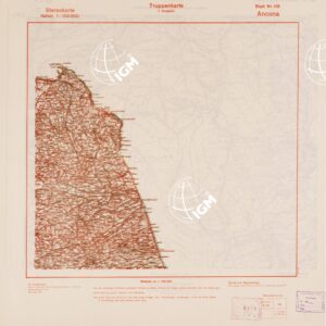 TRUPPENKARTE - STEREOKARTE - (CARTA STEREOSCOPICA PER USO MILITARE) - Foglio 118 - Ancona