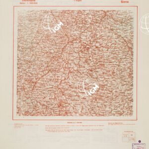 TRUPPENKARTE - STEREOKARTE - (CARTA STEREOSCOPICA PER USO MILITARE) - Foglio 120 - Siena