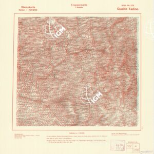 TRUPPENKARTE - STEREOKARTE - (CARTA STEREOSCOPICA PER USO MILITARE) - Foglio 123 - Gualdo Tadino