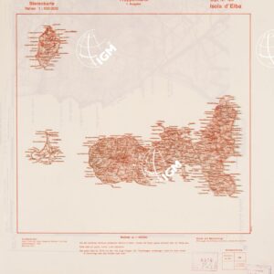 TRUPPENKARTE - STEREOKARTE - (CARTA STEREOSCOPICA PER USO MILITARE) - Foglio 126 - Isola d'Elba
