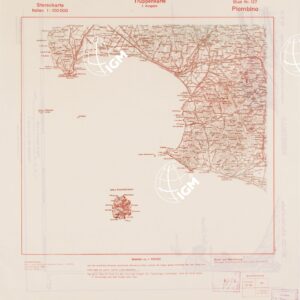 TRUPPENKARTE - STEREOKARTE - (CARTA STEREOSCOPICA PER USO MILITARE) - Foglio 127 - Piombino