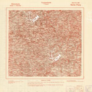 TRUPPENKARTE - STEREOKARTE - (CARTA STEREOSCOPICA PER USO MILITARE) - Foglio 129 - Santa Fiora