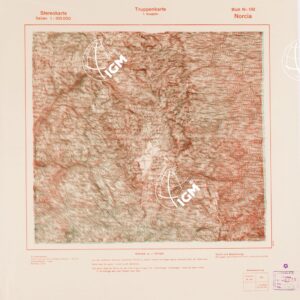 TRUPPENKARTE - STEREOKARTE - (CARTA STEREOSCOPICA PER USO MILITARE) - Foglio 132 - Norcia