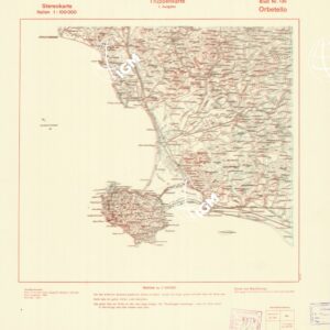 TRUPPENKARTE - STEREOKARTE - (CARTA STEREOSCOPICA PER USO MILITARE) - Foglio 135 - Orbetello