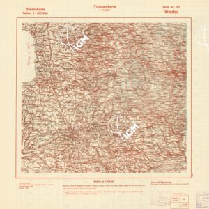 TRUPPENKARTE - STEREOKARTE - (CARTA STEREOSCOPICA PER USO MILITARE) - Foglio 137 - Viterbo