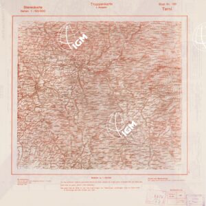 TRUPPENKARTE - STEREOKARTE - (CARTA STEREOSCOPICA PER USO MILITARE) - Foglio 138 - Terni