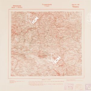 TRUPPENKARTE - STEREOKARTE - (CARTA STEREOSCOPICA PER USO MILITARE) - Foglio 140 - Teramo