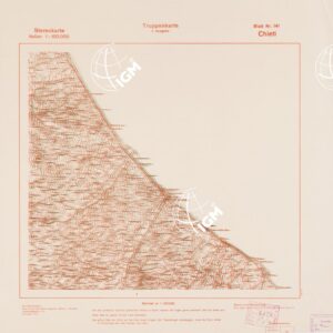 TRUPPENKARTE - STEREOKARTE - (CARTA STEREOSCOPICA PER USO MILITARE) - Foglio 141 - Chieti