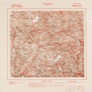 TRUPPENKARTE - STEREOKARTE - (CARTA STEREOSCOPICA PER USO MILITARE) - Foglio 144 - Palombara