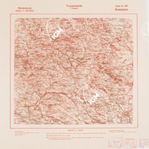 TRUPPENKARTE - STEREOKARTE - (CARTA STEREOSCOPICA PER USO MILITARE) - Foglio 145 - Avezzano