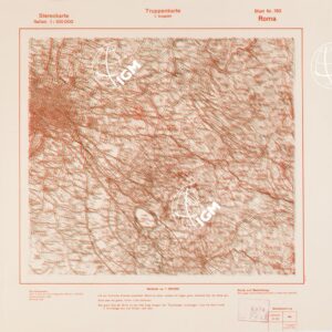 TRUPPENKARTE - STEREOKARTE - (CARTA STEREOSCOPICA PER USO MILITARE) - Foglio 150 - Roma