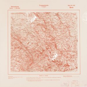 TRUPPENKARTE - STEREOKARTE - (CARTA STEREOSCOPICA PER USO MILITARE) - Foglio 152 - Sora