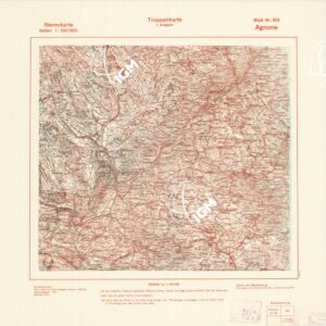 TRUPPENKARTE - STEREOKARTE - (CARTA STEREOSCOPICA PER USO MILITARE) - Foglio 153 - Agnone