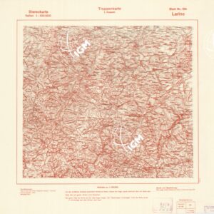 TRUPPENKARTE - STEREOKARTE - (CARTA STEREOSCOPICA PER USO MILITARE) - Foglio 154 - Larino