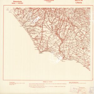 TRUPPENKARTE - STEREOKARTE - (CARTA STEREOSCOPICA PER USO MILITARE) - Foglio 158 - Littoria