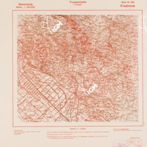 TRUPPENKARTE - STEREOKARTE - (CARTA STEREOSCOPICA PER USO MILITARE) - Foglio 159 - Frosinone