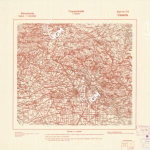 TRUPPENKARTE - STEREOKARTE - (CARTA STEREOSCOPICA PER USO MILITARE) - Foglio 172 - Caserta