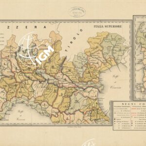 CARTA DELLE CIRCOSCRIZIONI AMMINISTRATIVE, MILITARI, GIUDIZIARIE E DIOCESANE DEL REGNO - Foglio 2