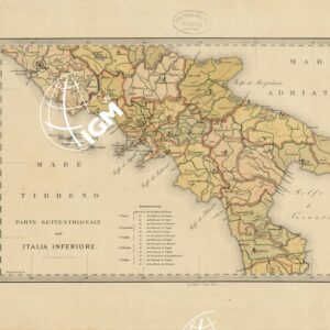 CARTA DELLE CIRCOSCRIZIONI AMMINISTRATIVE, MILITARI, GIUDIZIARIE E DIOCESANE DEL REGNO - Foglio 3