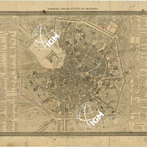 PIANTA DELLA CITTA' DI MILANO